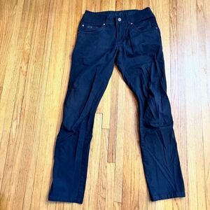 Kuhl Free Kanvus Jean Pants 30 X32 Black Chino Stretch Canvas Patina Dye Hiking